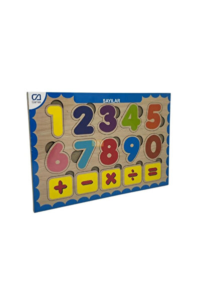 hak-iş oyuncak Wooden Numbers Find-Plug