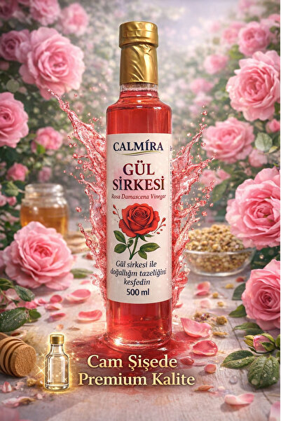 CALMİRA Gül Sirkesi 500ml Doğal Fermantasyon ( Natural Fermentation Rose Vine...