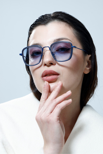 MOONMEE Paris Güneş Gözlüğü - Unisex Güneş Gözlüğü Mavi UV400 Korumalı