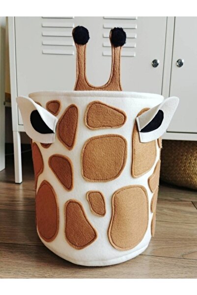 LittleCrazy Sevimli Zürafa Tasarım Keçe Bebek Ve Çocuk Odası Oyuncak Depolama...