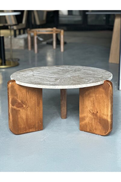 ZeNiza House Traverten Doğaltaş Orta Sehpa