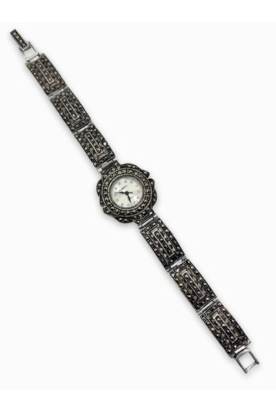 oya silver Silver Watch with Marcasite Stone [Udg9934]