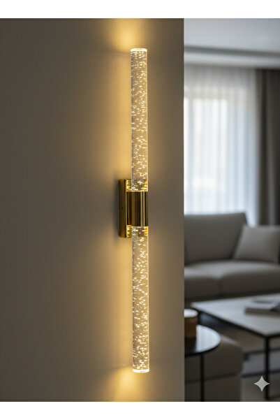 BACKHOME Bubblelight Large Model Şık Tasarım Modern Ledli Aplik 51 Cm Gold Pilli