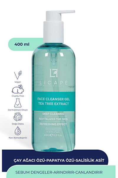 Licape Çay Ağacı Özlü Yüz Temizleme Jeli 400ml