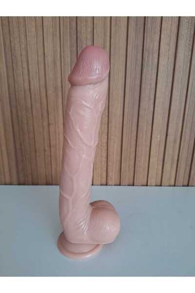 Greenport Yapay Dildo Penis Tam Uzunluk 27 Cm 537 gram Ten Renk Damarlı Vajina Anal Uygun Erotik Shop