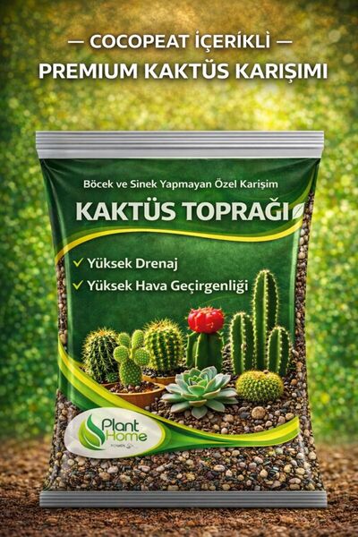 plant-home 10 Litre Premium Kaktüs Toprağı - Böcek Sinek Yapmayan Preimum Toprak