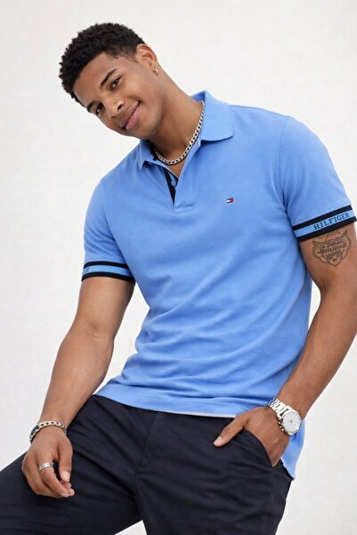 Tommy Hilfiger Monotype Cuff Slim Fit Polo