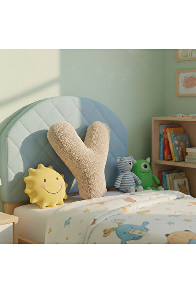 pufftable وسادة قطيفة على شكل حرف Y، وسادة زخرفية، قماش تيدي خروف، مقاس كبير