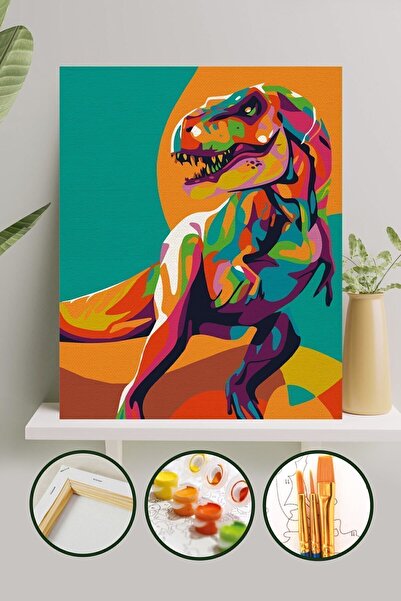 Palmiye Hobi Sanat Kırtasiye Sayılarla Boyama 40x50 Cm Tuval Seti Fırça Boya ...