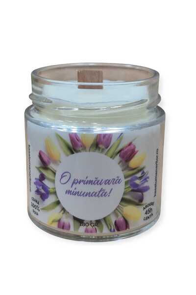 kasa Lumanarilor Lumanare Parfumata din ceara de soia, O primavara minunata ,...