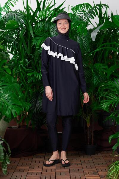 Moodbasic Μαγιό με μπιέλα και βολάν