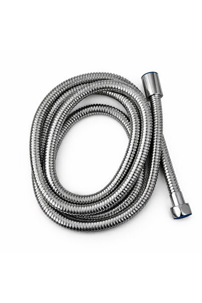 idimax Duş Spirali Lux (2mt) - Pirinç Somunlu - Komple Krom Kaplama