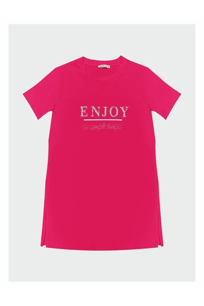 Moodbasic YAZILI TAŞLI BASKILI T-SHIRT