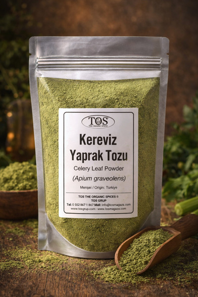 TOS The Organic Spices Kereviz Yaprak Tozu 100 gr (1. KALİTE) Apium Graveolen...