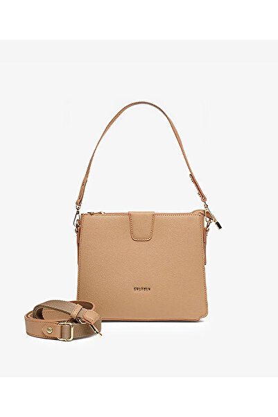 Greyder Kadın Deve Tüyü Omuz Çantası 5Y2CN51955