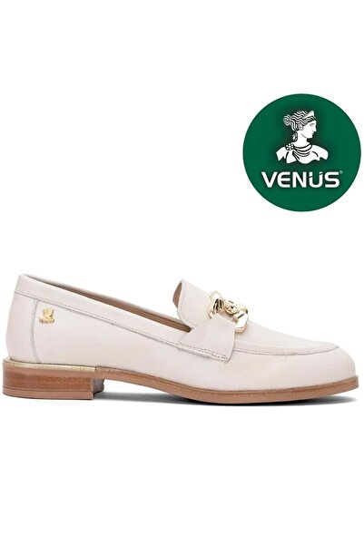 Venüs Lepus Hakiki Deri Comfort Casual Oxford Ortopedik Kadın Ayakkabı BEJ