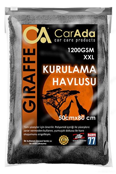 CarAda Profesyonel Mikrofiber Oto Kurulama Ve Temizlik Havlusu 1400 Gsm / 50c...