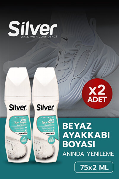 Silver X3 Etkili Güçlendirilmiş Ultra Beyaz Spor Bez Ve Kumaş Likit Ayakkabı ...
