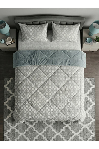 Çetinhome طقم لحاف ويلسوفت منقوش مزدوج من cetinhome (بدون ملاءات)