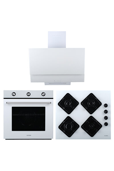 Alveus Ecoplus Beyaz 3'lü Ankastre Set (ad07-a10-af860