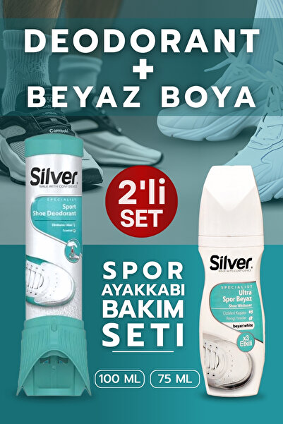 Silver Ayakkabı Deodorantı Koku Giderici Önleyici Sprey Güçlendirilmiş Beyaz ...