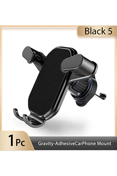 Choice حامل هاتف للسيارة أسود اللون، يُثبّت على فتحة التهوية، متوافق مع أجهزة...