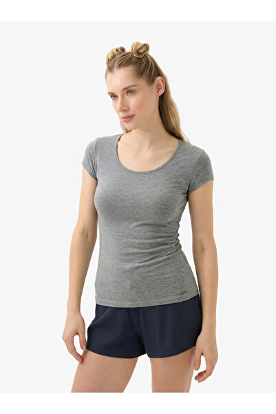 Blackspade Women's Modal T-Shirt Silver 1622 - Gray Melange
