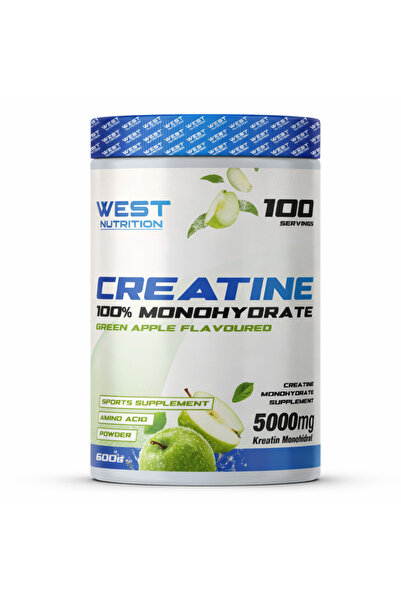 West Nutrition Creatine Monohydrate 600 Gr. Kreatin Yeşil Elma