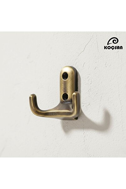 KOÇSAN Ares Antik Sarı Askı, Lüks Vestiyer Askısı, Dolap Askılık, Duvar Askıl...