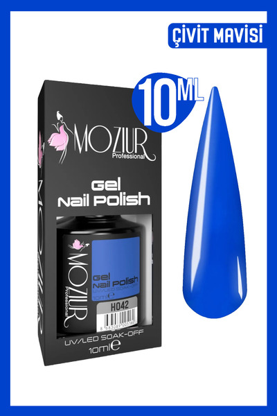 MOZIUR Kalıcı Oje UV Led H042 (MAVİ SERİSİ) 10ml