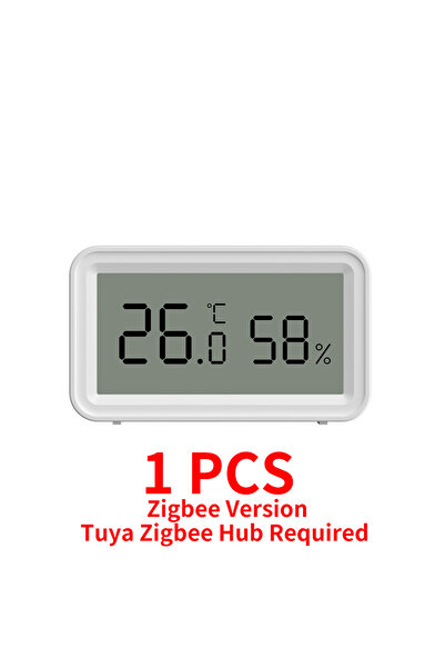 Choice مقياس حرارة ورطوبة داخلي بتقنية Zigbee من Tuya، يعمل مع واي فاي ودرجة ...