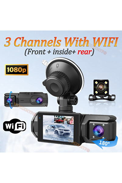 Choice 64G X417-WIFI-3CAM WIFI Dash Cam For Car Camera 1080P Video Recorder H...