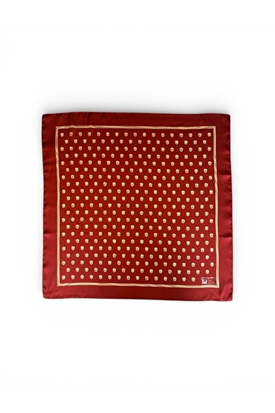 EDİRNE KIRMIZISI Edirne Kırmızısı Klasik Desen 65x65 Fular