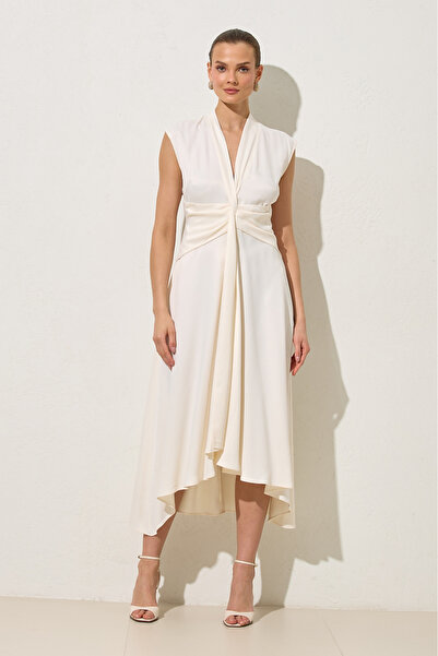 Setre Rochie fără mâneci, cu decolteu în V, cu detaliu în talie