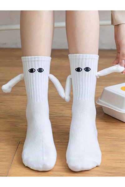 Good Miss El Ele Tutuşan Mıknatıslı Sevgili Çorabı – Çift Çorabı (1 Çift) SEV...