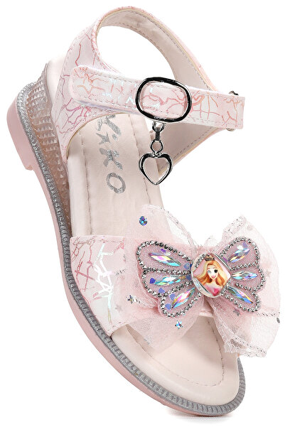 Kiko Kids Pige Fiyonklu Kız Çocuk Sandalet Ayakkabı