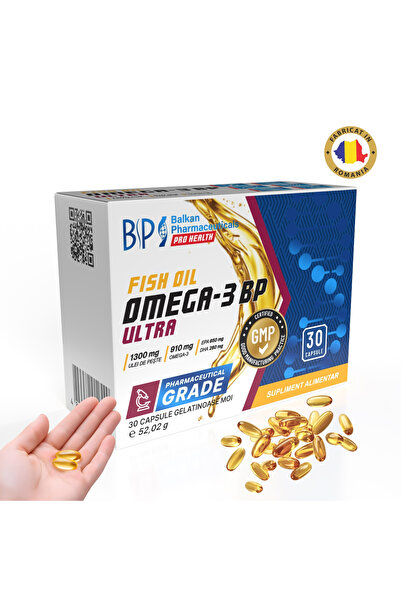 Balkan Pharmaceuticals Omega-3 BP Ultra food supplement, 30 capsules, 1300 mg...