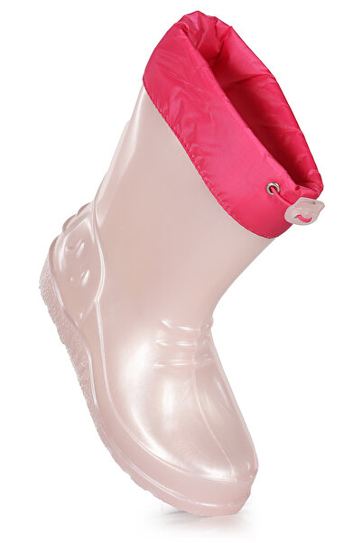 Kiko Kids حذاء المطر للفتيات من Linze بيرليسسينت مقاوم للماء