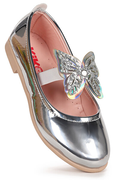 Kiko Kids Pantofi de balerină pentru fete Menz Mirror Butterfly elastic