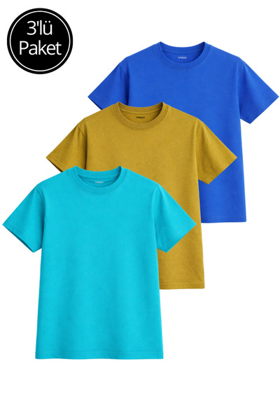 Rich Γυναικείο πακέτο 3 τεμαχίων ανθρακί-λευκό-λιλά 100% βαμβάκι oversized Ba...