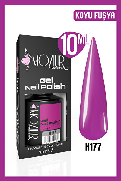 MOZIUR Kalıcı Oje Uv Led H177 (MOR SERİSİ) 10ml