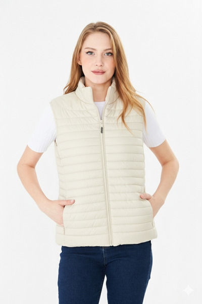 PIQUE VESTĂ DE DAMĂ Vestă cu fermoar și umplutură