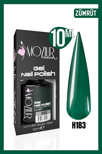 MOZIUR Kalıcı Oje Uv Led H183 (ŞEFFAF RENK) 10ml