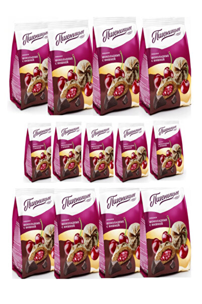 Pshenitsyn بسكويت الزنجبيل بالشوكولاتة والكرز (أجيفسكي)، عبوة من 13 قطعة × 20...