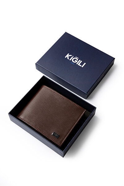 Kiğılı Desenli Kartlık Para Bölmeli Hediye Kutulu Cüzdan