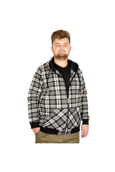 ModeXL Mode XL Plus Size muška majica sa kapuljačom 20579 antracit