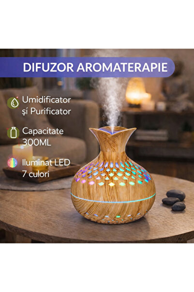 SMARTECH Difuzor de uleiuri esențiale, aromaterapie, umidificator de aer, rez...