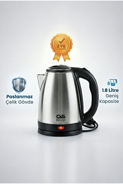 CVS Dn 2318 Burgaz 1.7 Lt Paslanmaz Çelik Su Isıtıcı Kettle