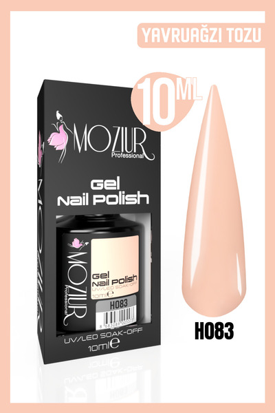 MOZIUR Kalıcı Oje Uv Led H083 (NUDE SERİSİ) 10ml