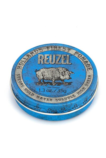 Reuzel Blue Pomade Su Bazlı Güçlü Tutucu Çok Parlak Wax 35 gr